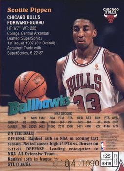 1997-98 Finest - Refractors #125 Scottie Pippen Back