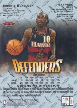 1997-98 Finest - Refractors #189 Mookie Blaylock Back