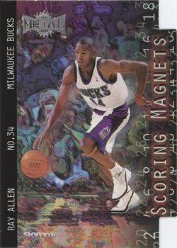 1999-00 Metal - Scoring Magnets #4SM Ray Allen Front