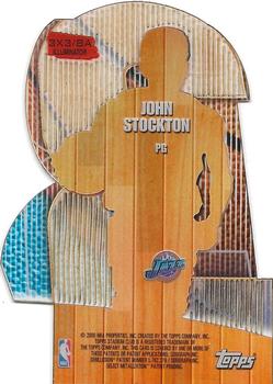 1999-00 Stadium Club - 3x3 Illuminator #8A John Stockton Back