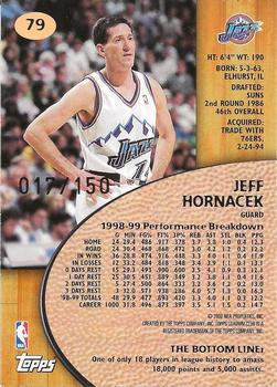 1999-00 Stadium Club - First Day Issue #79 Jeff Hornacek Back