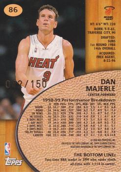 1999-00 Stadium Club - First Day Issue #86 Dan Majerle Back