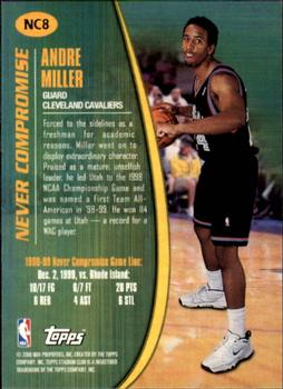 1999-00 Stadium Club - Never Compromise #NC8 Andre Miller Back