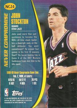 1999-00 Stadium Club - Never Compromise #NC24 John Stockton Back