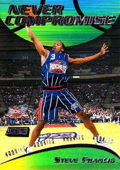 1999-00 Stadium Club - Never Compromise #NC2 Steve Francis Front