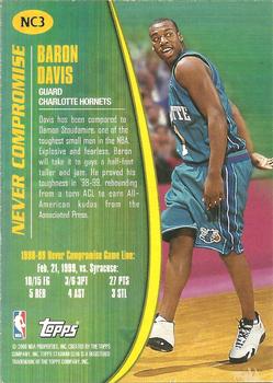 1999-00 Stadium Club - Never Compromise #NC3 Baron Davis Back