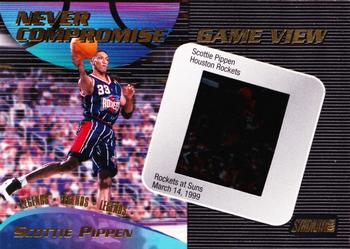 1999-00 Stadium Club - Never Compromise Game-View #NCG22 Scottie Pippen Front