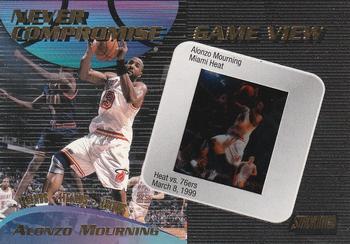 1999-00 Stadium Club - Never Compromise Game-View #NCG28 Alonzo Mourning Front