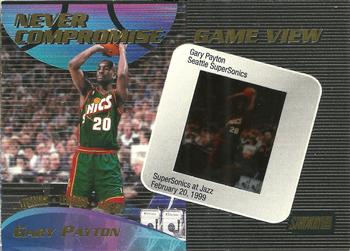 1999-00 Stadium Club - Never Compromise Game-View #NCG26 Gary Payton Front