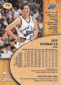 1999-00 Stadium Club - One of a Kind #79 Jeff Hornacek Back