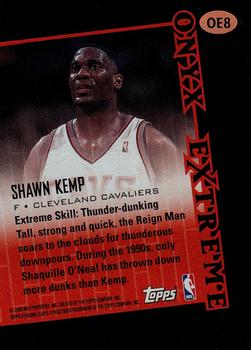 1999-00 Stadium Club - Onyx Extreme #OE8 Shawn Kemp Back