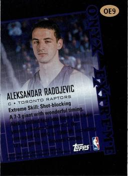 1999-00 Stadium Club - Onyx Extreme #OE9 Aleksandar Radojevic Back