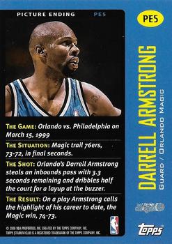 1999-00 Stadium Club - Picture Ending #PE5 Darrell Armstrong Back