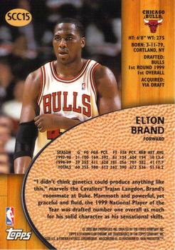 1999-00 Stadium Club - Stadium Club Chrome Previews #SCC15 Elton Brand Back