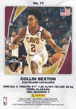 2020-21 Panini NBA Sticker & Card Collection European Edition - Cards #17 Collin Sexton Back