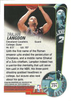 1999-00 Topps Chrome - Refractors #234 Trajan Langdon Back