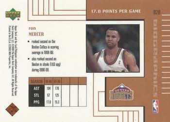 1999-00 Upper Deck - BioGraphics #B28 Ron Mercer Back