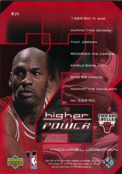 1999-00 Upper Deck - MJ: A Higher Power #MJ4 Michael Jordan Back