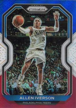 2020-21 Panini Prizm - Red, White and Blue Prizms #19 Allen Iverson Front