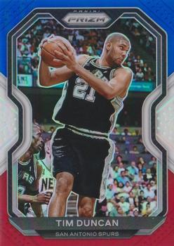 2020-21 Panini Prizm - Red, White and Blue Prizms #30 Tim Duncan Front