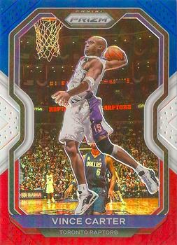 2020-21 Panini Prizm - Red, White and Blue Prizms #117 Vince Carter Front