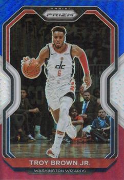 2020-21 Panini Prizm - Red, White and Blue Prizms #127 Troy Brown Jr. Front