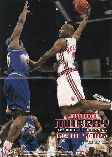 1997-98 Hoops - Great Shots! 5x7 #12 Lamond Murray Front
