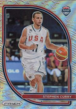 2020-21 Panini Prizm - USA Basketball Prizms Silver #10 Stephen Curry Front