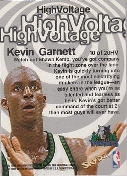 1997-98 Hoops - High Voltage #10HV Kevin Garnett Back