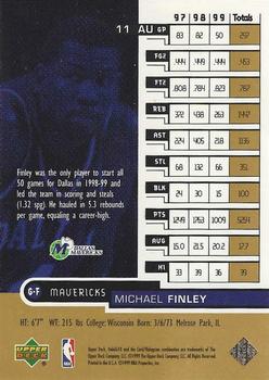 1999-00 Upper Deck HoloGrFX - AuSome #11 AU Michael Finley Back