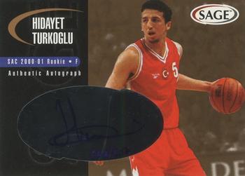 2000 SAGE - Autographs Bronze #A48 Hidayet Turkoglu Front