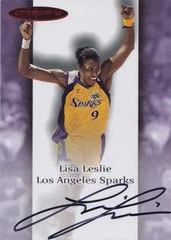 2000 SkyBox Dominion WNBA - Autographics #NNO Lisa Leslie Front