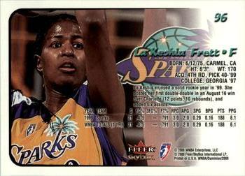 2000 SkyBox Dominion WNBA - Extra #96 La'Keshia Frett Back