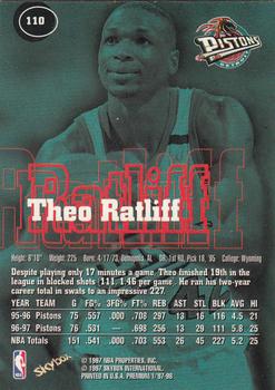 1997-98 SkyBox Premium #110 Theo Ratliff Back