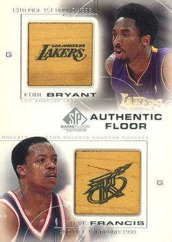2000-01 SP Game Floor - Authentic Floor Combos #C26 Kobe Bryant / Steve Francis Front