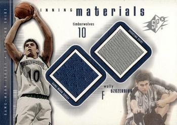 2000-01 SPx - Winning Materials #WS2 Wally Szczerbiak Front