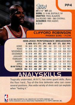 2000-01 Stadium Club - Promos #PP4 Clifford Robinson Back