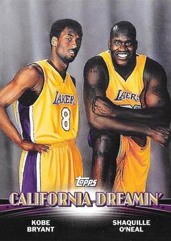 2000-01 Topps - Topps Combos Jumbos #JC1 Shaquille O'Neal / Kobe Bryant Front