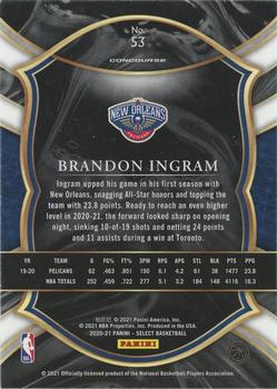 2020-21 Panini Select #53 Brandon Ingram Back