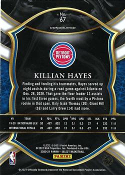 2020-21 Panini Select #67 Killian Hayes Back