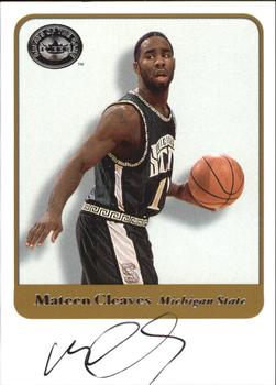 2001 Fleer Greats of the Game - Autographs #NNO Mateen Cleaves Front