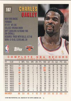 1997-98 Topps #107 Charles Oakley Back