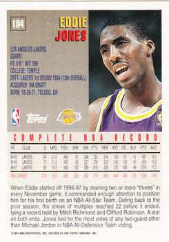 1997-98 Topps #194 Eddie Jones Back