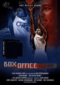 2001-02 E-X - Box Office Draws Memorabilia #NNO Elton Brand Front