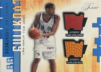 2001-02 Flair - Courting Greatness Ball and Court #NNO Grant Hill Front