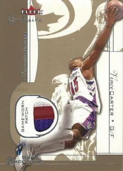 2001-02 Fleer Exclusive - Game Exclusives Patches #NNO Vince Carter Front