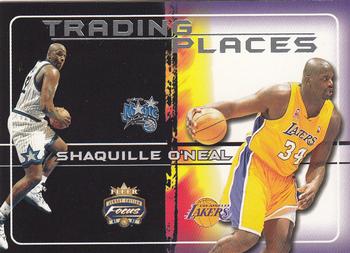 2001-02 Fleer Focus - Trading Places #14 TP Shaquille O'Neal Front