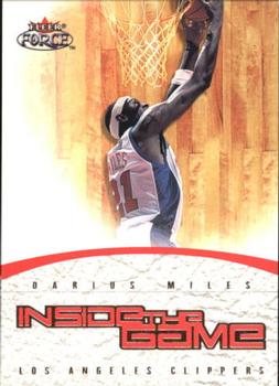 2001-02 Fleer Force - Inside the Game #3 IG Darius Miles Front