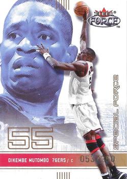 2001-02 Fleer Force - Special Force #50 Dikembe Mutombo Front
