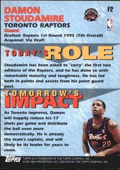 1997-98 Topps - Fantastic 15 #F2 Damon Stoudamire Back